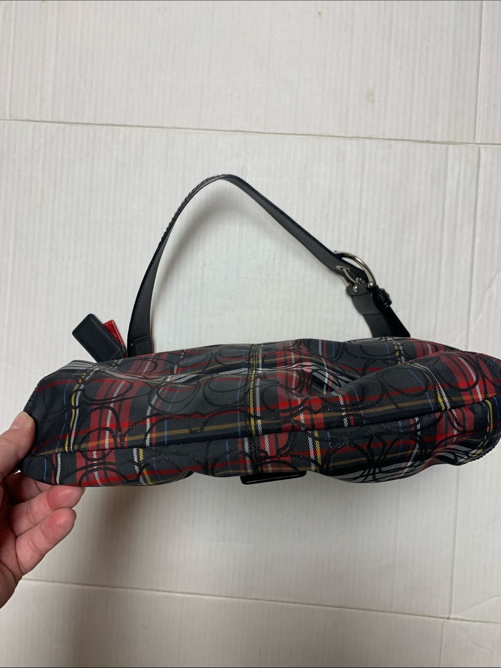 Coach Vintage Y2K Soho Flap Shoulder Bag Tartan Plaid F15485 - Picture 4 of 13